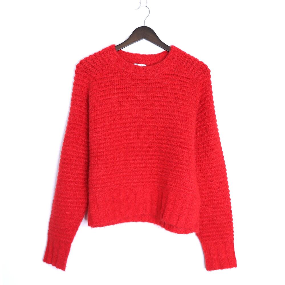 PISTOLA Adina Pullover Sweater Rouge Red Chunky Knit Long Sleeve Women's XS